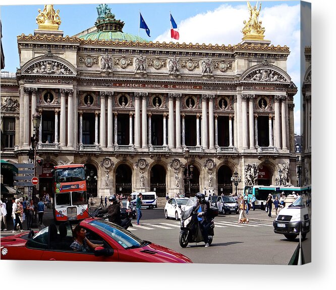 Place De L' Opera Acrylic Print featuring the photograph Opera Place by Ira Shander