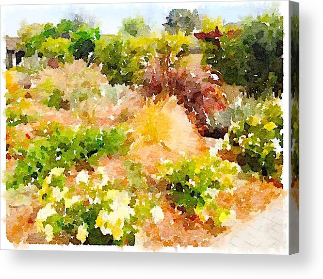 Waterlogue Acrylic Print featuring the digital art Planting Hope by Shannon Grissom