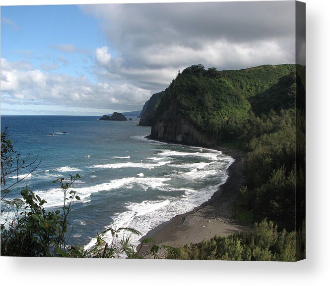 Hawaii Acrylic Print featuring the photograph Popolu Beach Hawaii by Dean Ginther