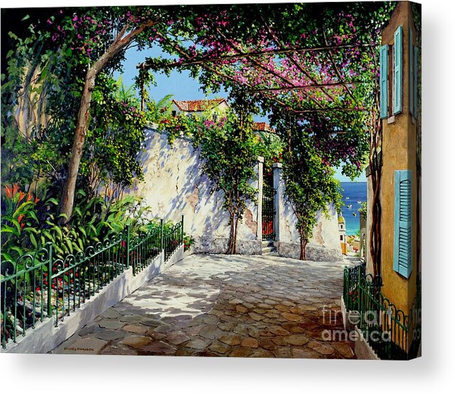 Positano Italy Acrylic Print featuring the painting Positano by Michael Swanson