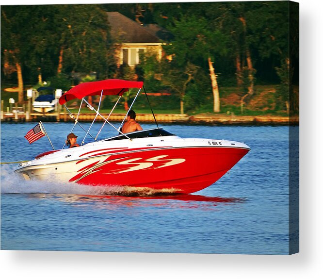 Boggy Bayou Acrylic Print featuring the photograph Red Hot - HDR by Tom DiFrancesca