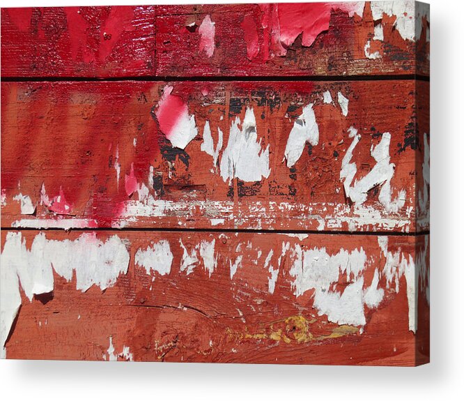 Texture Acrylic Print featuring the photograph Red by Jessica Levant