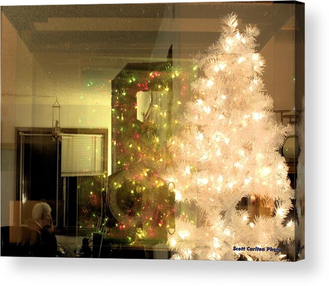 Christmas Acrylic Print featuring the photograph Reflection Refraction by Scott Carlton
