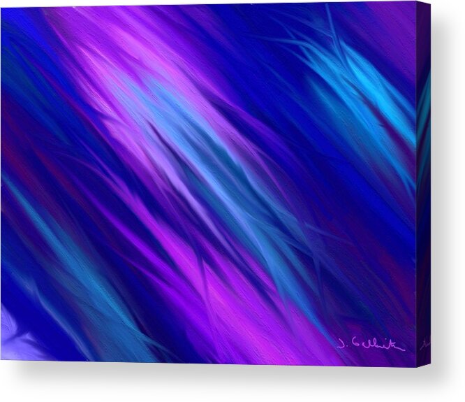 Abstract Acrylic Print featuring the digital art Relax by Jennifer Galbraith