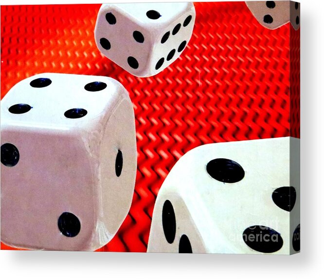 Dice Acrylic Print featuring the photograph Roll Of The Dice by Tim Townsend