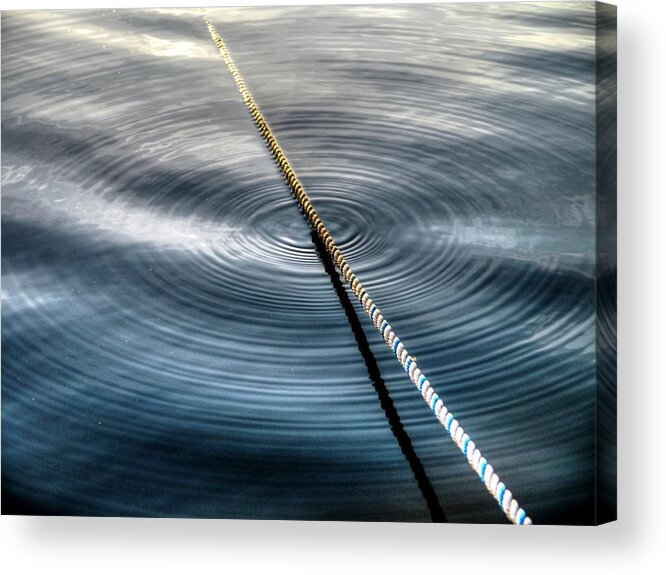 Rope Acrylic Print featuring the photograph Rope Ripples by Peter Mooyman