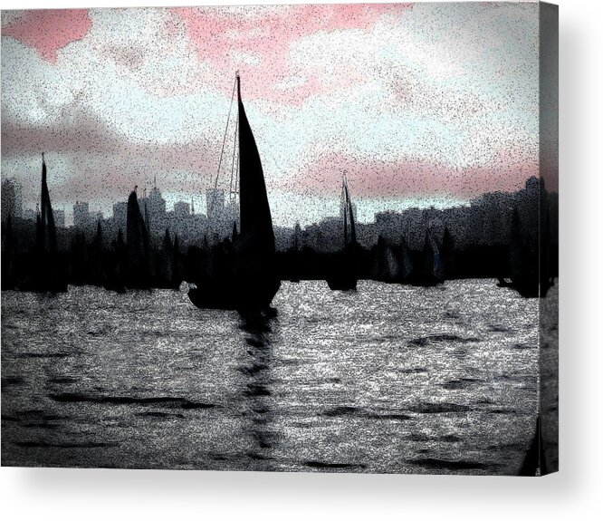 Sailboats Acrylic Print featuring the photograph Sailors' Delight by Jessica Levant