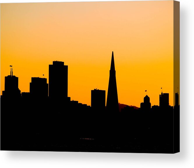 San Francisco Acrylic Print featuring the photograph San Francisco Silhouette by Bill Gallagher