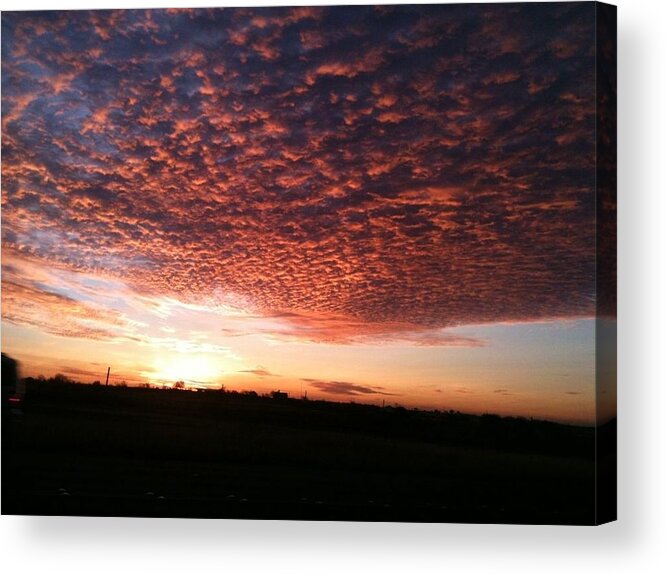 San Marcos Tx Acrylic Print featuring the photograph San Marcos Sunrise by David Norman