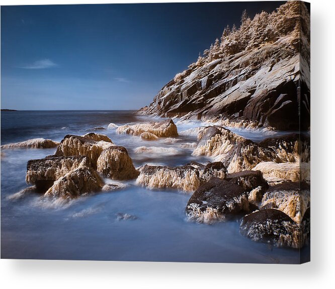 Infrared Acrylic Print featuring the photograph Sand Beach by Steve Zimic