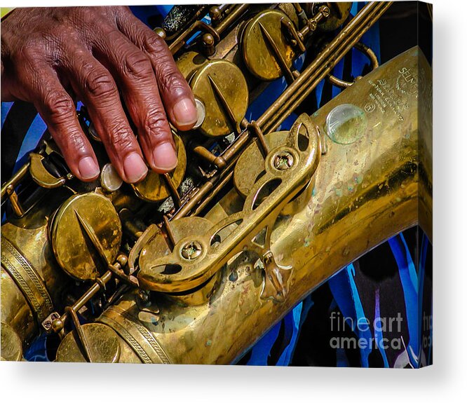 Saxaphone Acrylic Print featuring the photograph Sax by George DeLisle