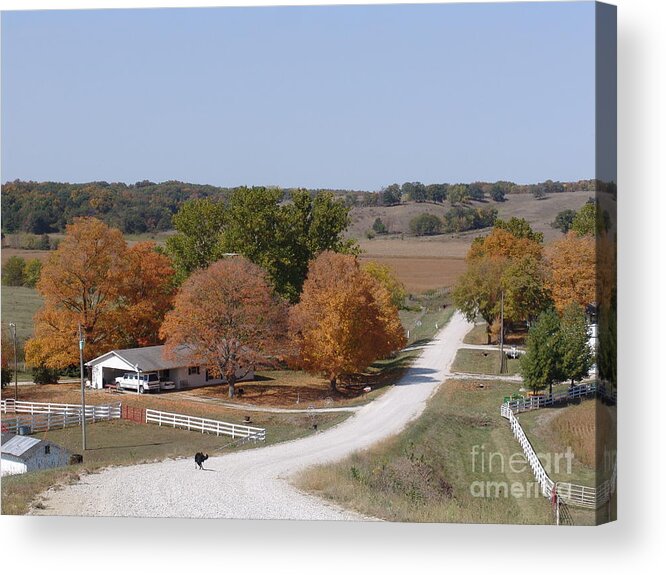 Autumn Acrylic Print featuring the photograph Scenic Valley by Kathryn Cornett