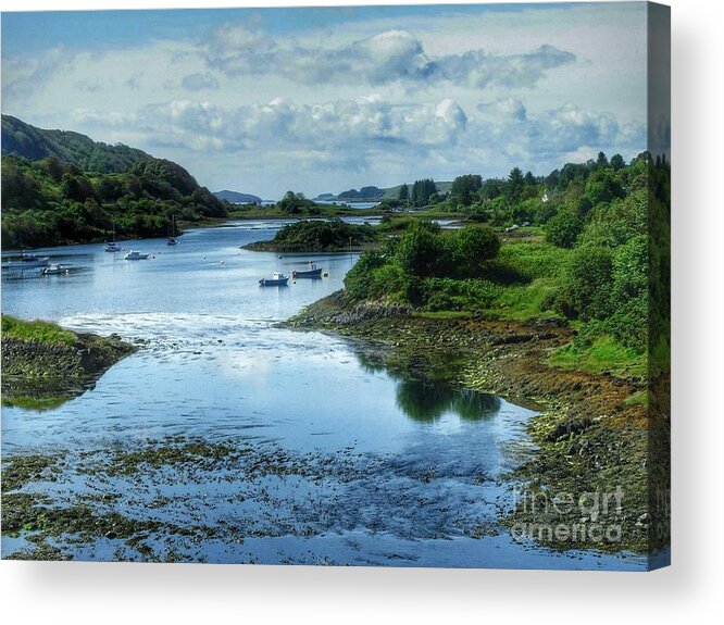 Seil Island Acrylic Print featuring the photograph Seil Island of The Atlantic by Joan-Violet Stretch