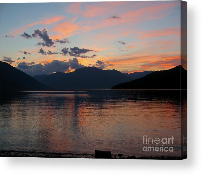 Kootenay Acrylic Print featuring the photograph September Sunset by Leone Lund