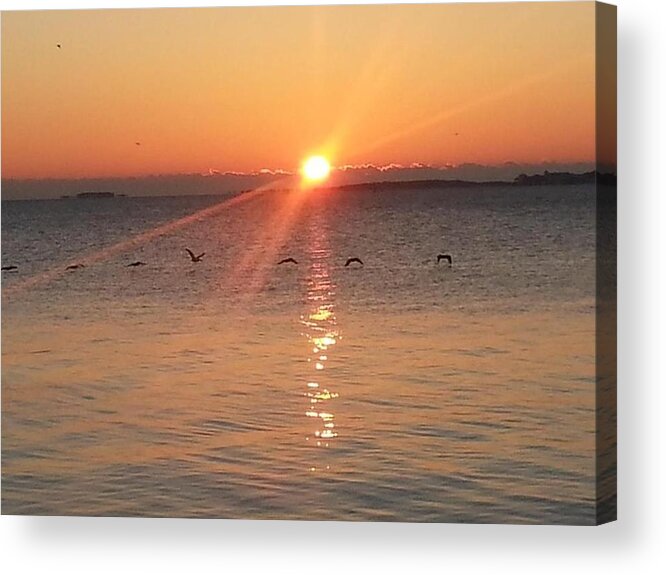 Seagulls Acrylic Print featuring the photograph Seventh Day With God by Joetta Beauford