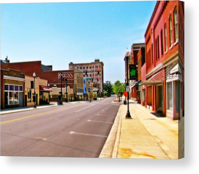 Fine Art Acrylic Print featuring the photograph Small town by Rodney Lee Williams