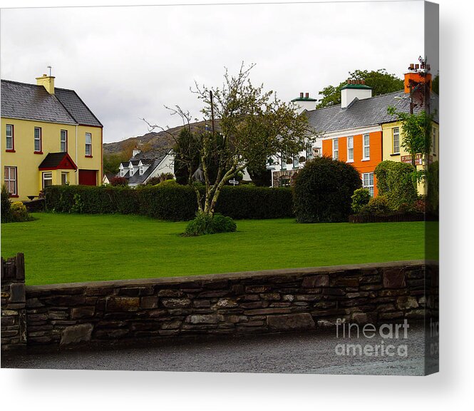 Fine Art Photography Acrylic Print featuring the photograph Sneem- Home of The Blue Bull by Patricia Griffin Brett