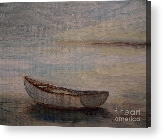 Boat Acrylic Print featuring the painting Solitude by Julie Brugh Riffey