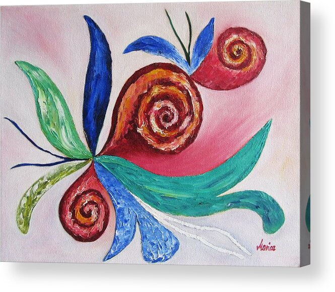 Soul Searching Acrylic Print featuring the painting Soul Searching by Marianna Mills