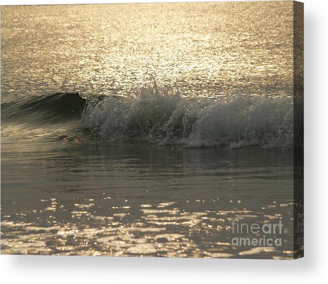 Sunrise Acrylic Print featuring the photograph Sparkling Sea in Hunting Island Dawn by Anna Lisa Yoder