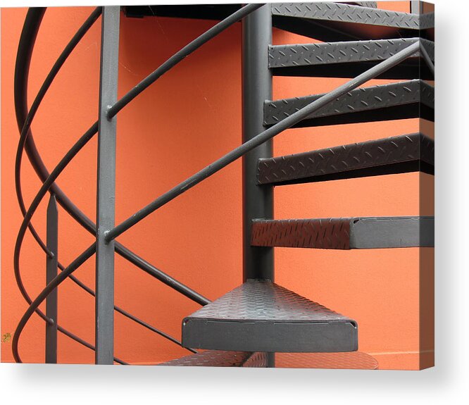 Architecture Acrylic Print featuring the photograph Spiral Staircase by Gerry Bates