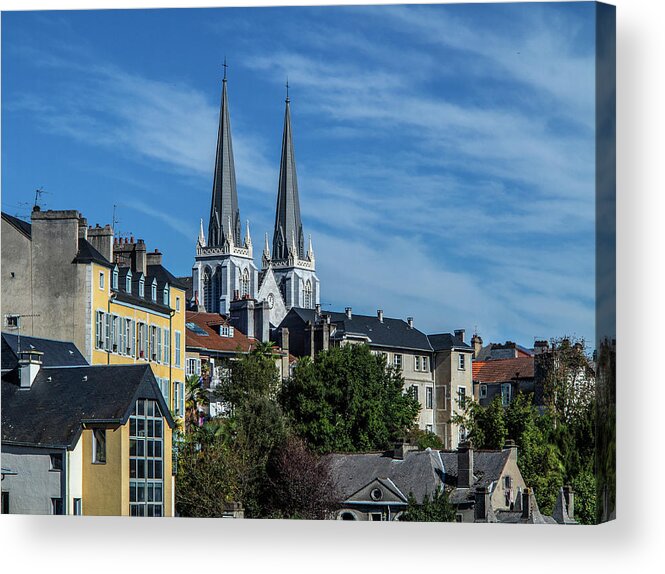 Gothic Style Acrylic Print featuring the photograph St Martin Church In Neo Gothic Style In by Izzet Keribar