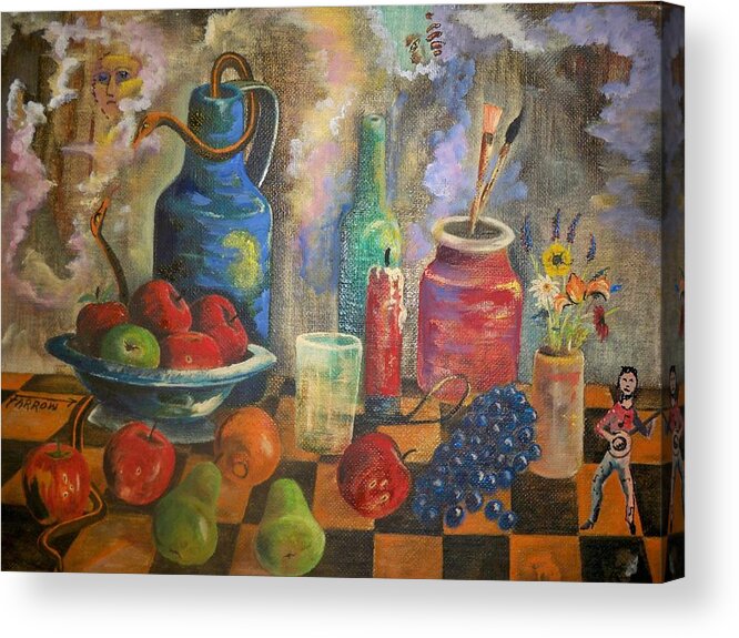 Still Life Acrylic Print featuring the painting Still Life by Dave Farrow