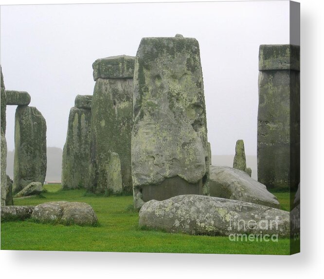 Stonehenge Acrylic Print featuring the photograph Stonehenge Detail by Denise Railey