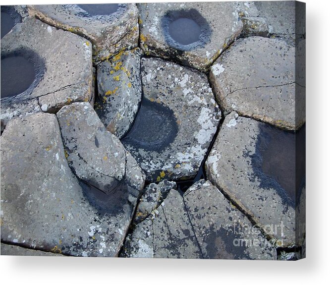 Stones Acrylic Print featuring the photograph Stones on Giant's Causeway by Marilyn Zalatan