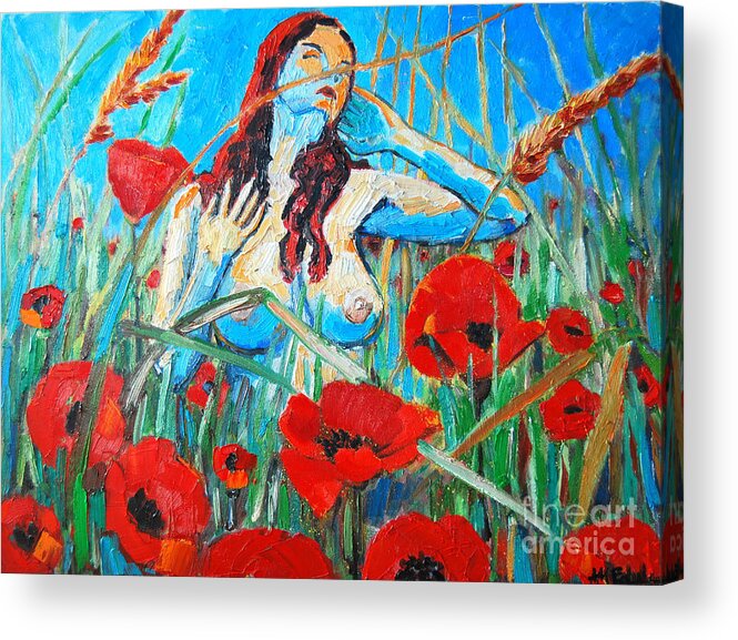  Acrylic Print featuring the painting Summer Dream 1 by Ana Maria Edulescu