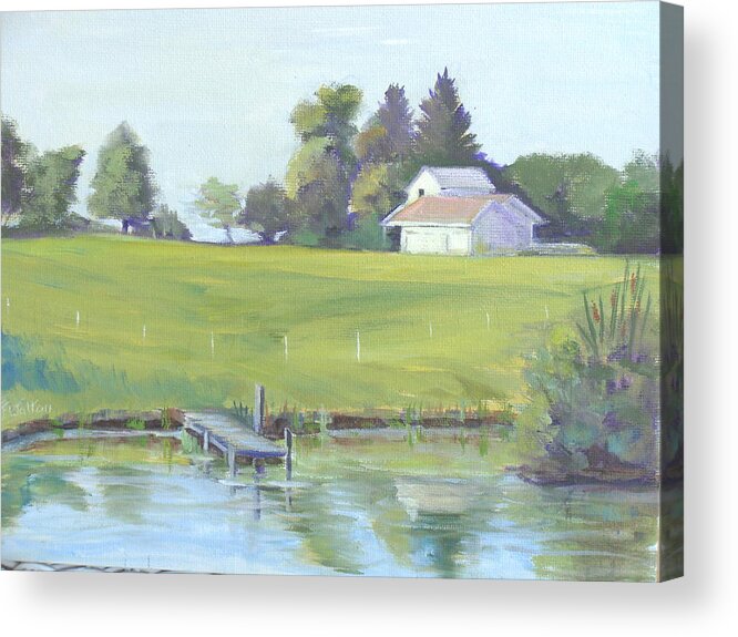 Summer Acrylic Print featuring the painting Summer Morning by Judy Fischer Walton
