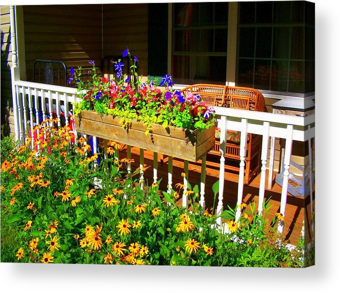 Photography Acrylic Print featuring the photograph 'Summer Porch' by Liza Dey