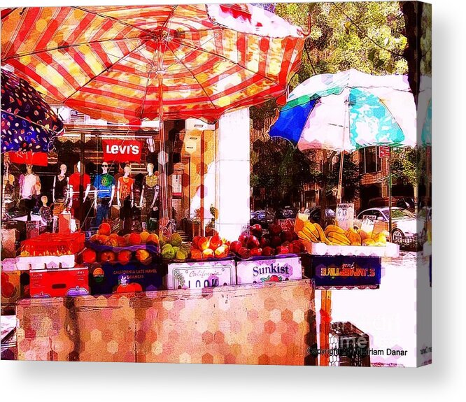 Fruitstand Acrylic Print featuring the photograph Sunkist by Miriam Danar