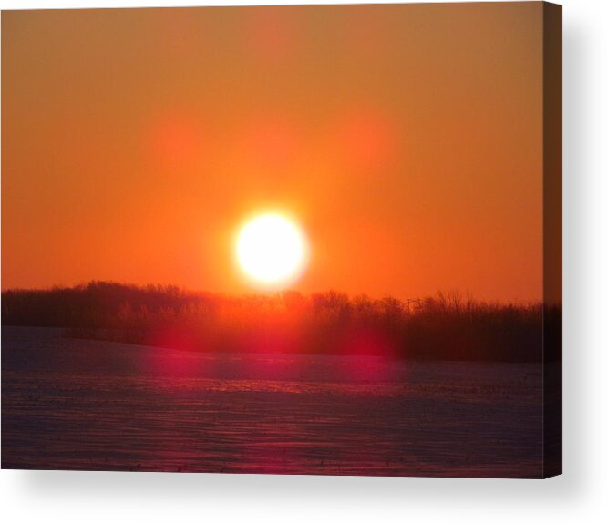 Print Acrylic Print featuring the photograph Sunrise at Wroxton by Ryan Crouse