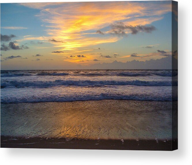 Sunrise Acrylic Print featuring the photograph Sunrise in Salvo by Stacy Abbott