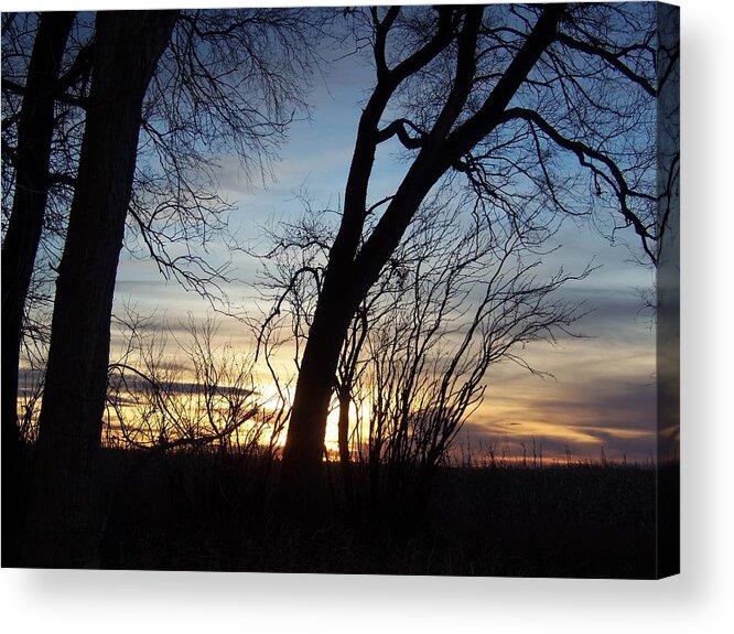 Sunset Acrylic Print featuring the photograph Idaho Sunset 1 by Larry Campbell