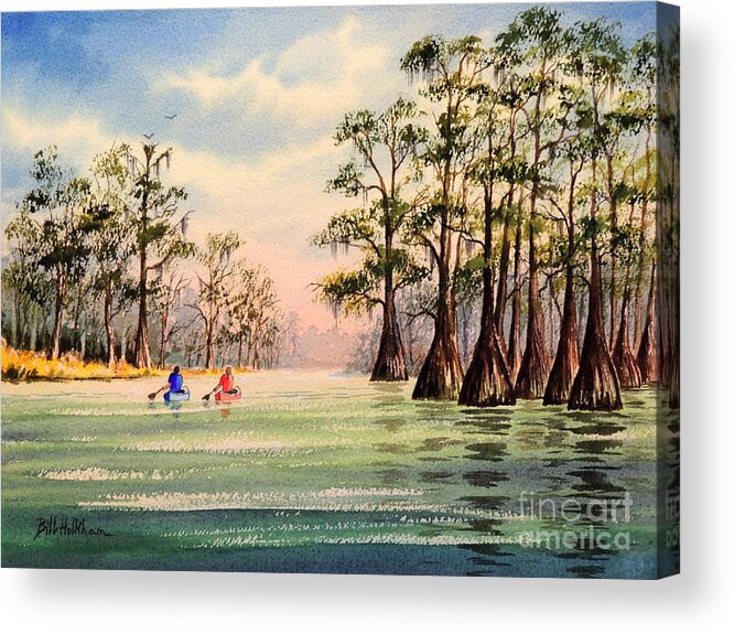 Suwannee River Acrylic Print featuring the painting Suwannee River by Bill Holkham