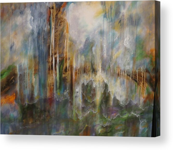 Large Acrylic Print featuring the painting Swept Away by Soraya Silvestri