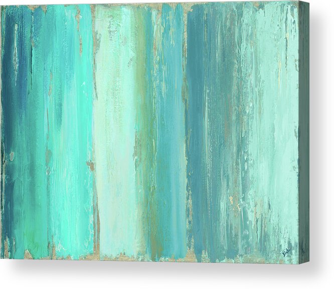 The Acrylic Print featuring the painting The Blue Palette by Patricia Pinto