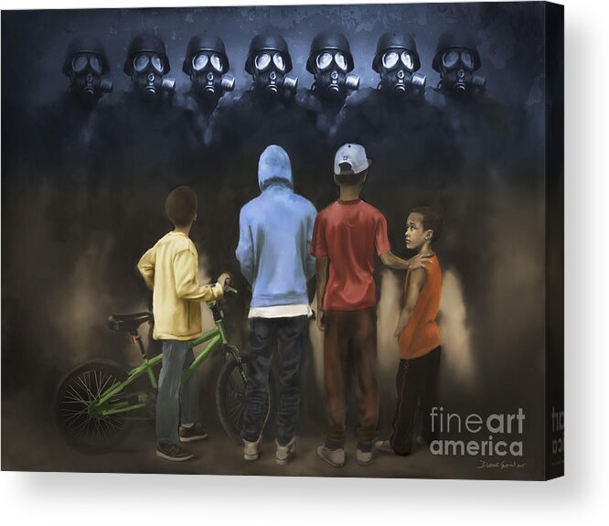 Dwayne Glapion Acrylic Print featuring the digital art The Boogie Men by Dwayne Glapion