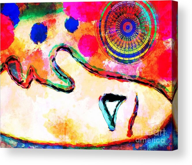Dreams Acrylic Print featuring the painting The Burden of Dreams by Angelica Smith Bill