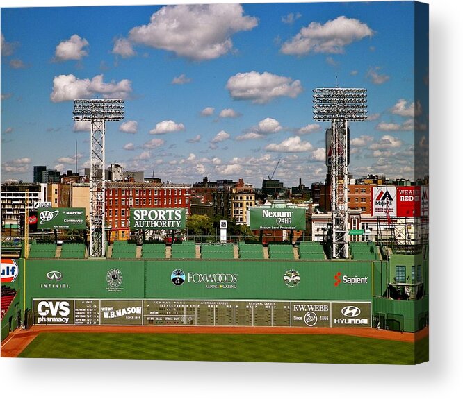 Fenway Park Collectibles Acrylic Print featuring the photograph The Classic II Fenway Park Collection by Iconic Images Art Gallery David Pucciarelli