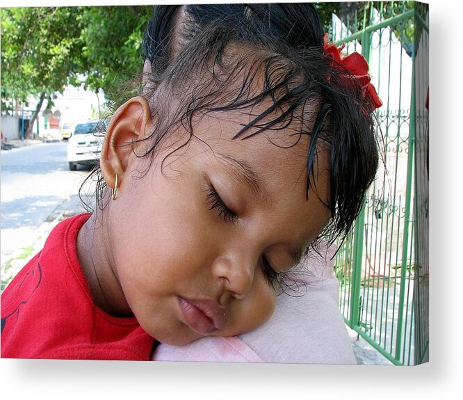 Dili Acrylic Print featuring the photograph The Face of a Child by Diane Height