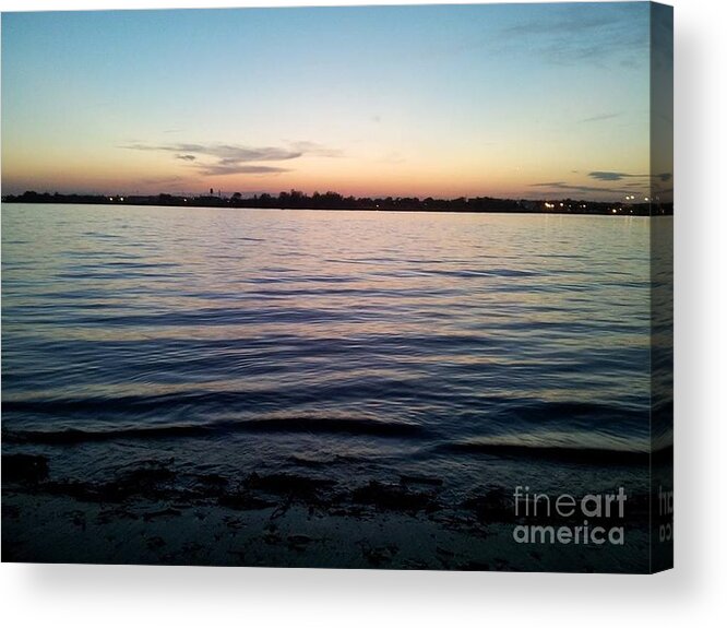 Water Acrylic Print featuring the photograph The hidden beach by Brianna Kelly