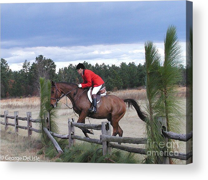 Horses Acrylic Print featuring the photograph The HUnt 5 by George DeLisle