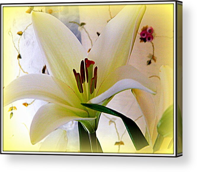 Bouquet Acrylic Print featuring the photograph The Lily by Kathy Barney