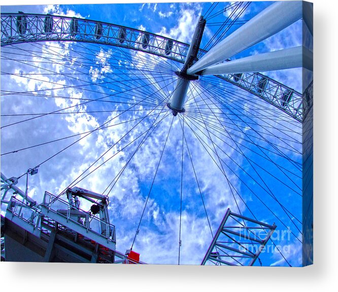 The London Eye Acrylic Print featuring the digital art The London Eye by Andrew Middleton