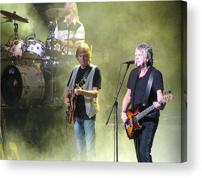Moody Blues Acrylic Print featuring the photograph The Moody Blues in Concert by Melinda Saminski