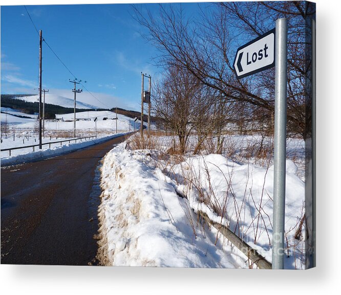 Lost Acrylic Print featuring the photograph The Road to Lost by Phil Banks