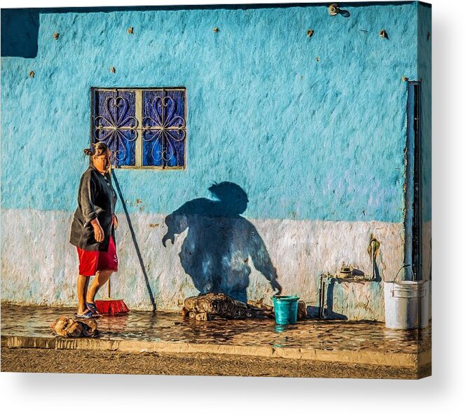 Shadow Acrylic Print featuring the photograph The Shadow by Peggy Blackwell